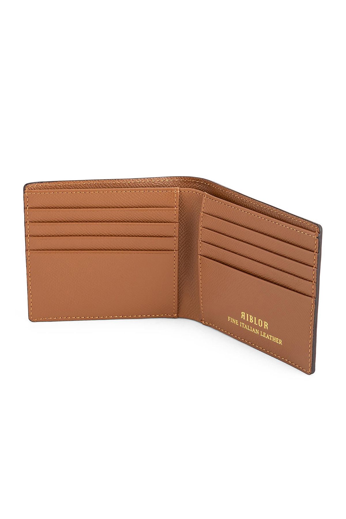 Riblor-Serafino 8 Card Italian Leather Wallet for Men Brown 2