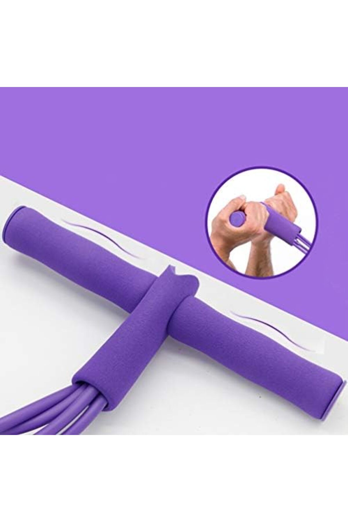 حبل مقاومة للياقة البدنية من مع شريط شد مرن للرجلين والفخذين والذراعين والظهر تومي