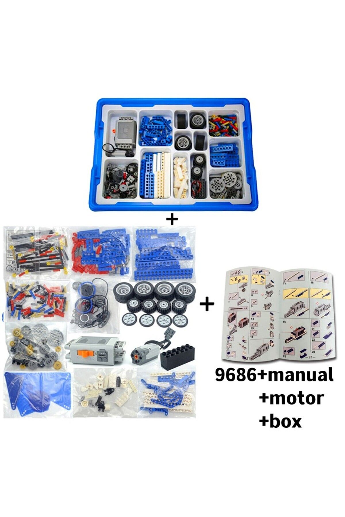 yaafun-No Box Stem 9686 Technical Parts Multi Technology Programming Educational School Students 8
