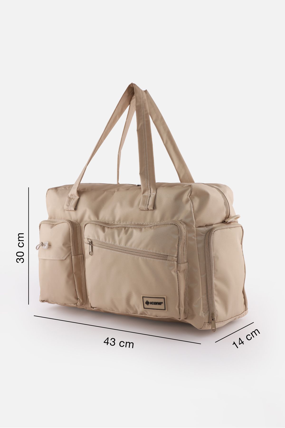 ICONE BAG-Geantă de călătorie de dimensiuni mari - reglabilă cu buzunare multiple cu compartiment pentru încălțăminte, atașament pentru valiză, hidrofugă 6