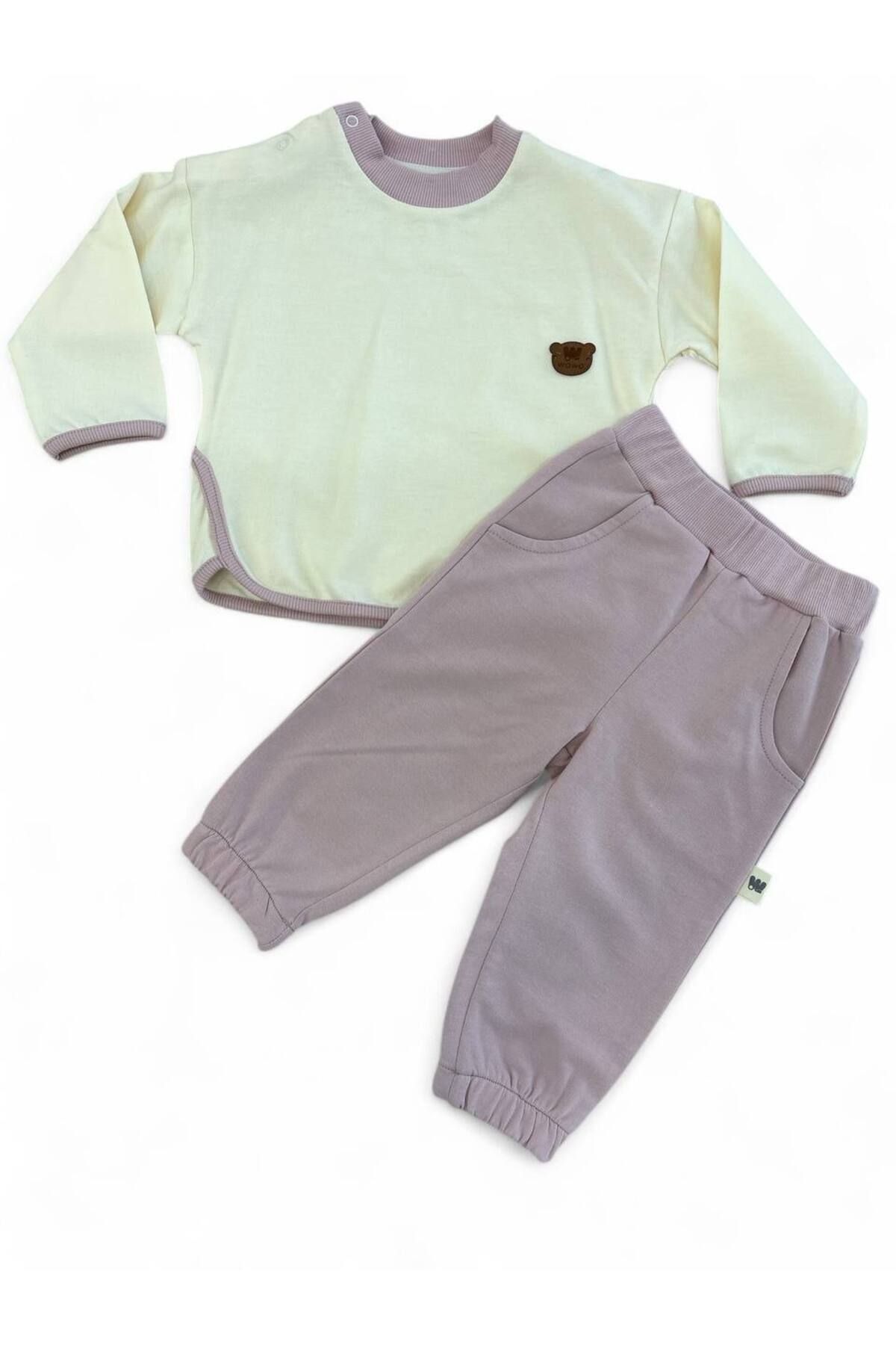 WOWOKİDS Mevsi̇mli̇k 2'li̇ Takim Pantalon 2i̇p %100 Pamuk