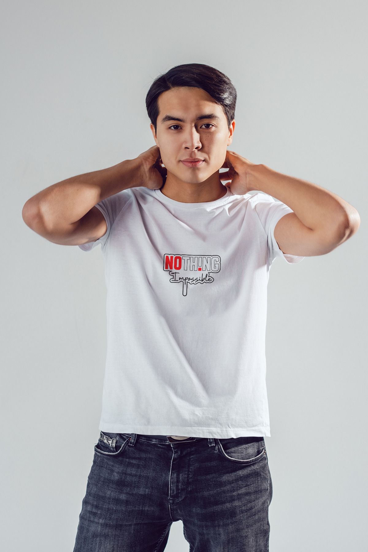 Decrift Nothing Impossible %100 Pamuk Erkek T-Shirt