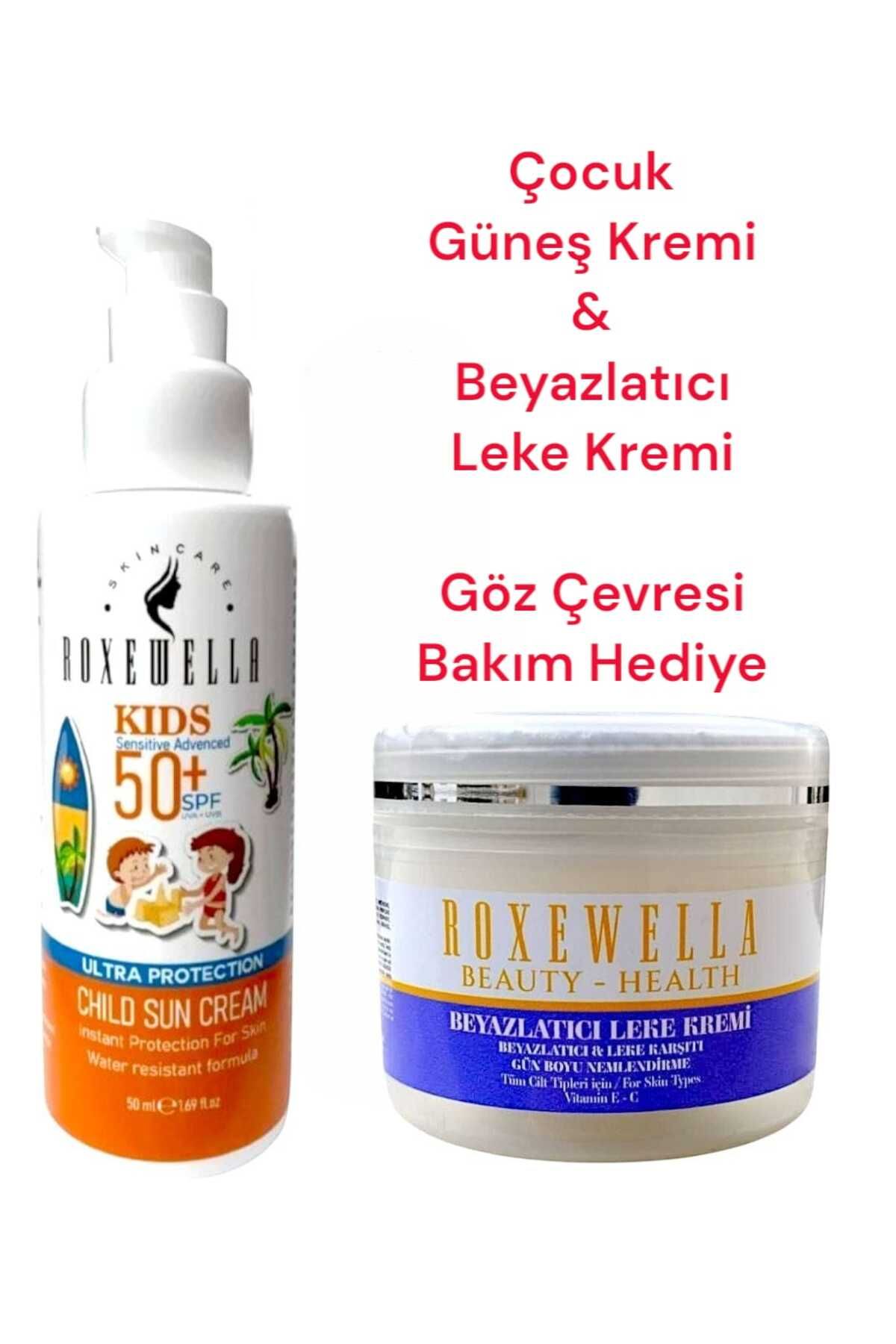 ROXEWELLA Çocuk Güneş Kremi 50ml +50Spf & Beyazlatıcı Leke Kremi