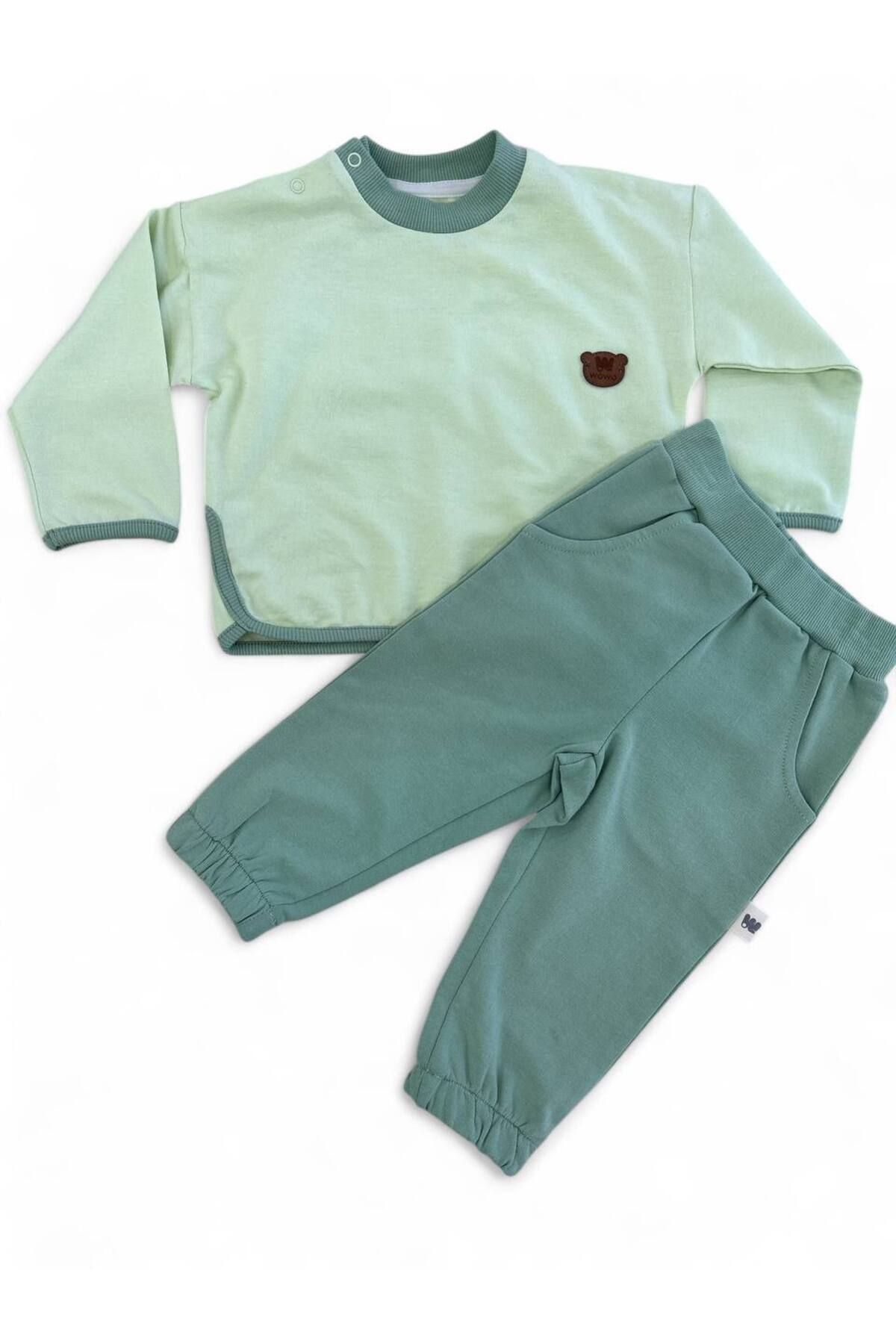 WOWOKİDS MEVSİMLİK 2'Lİ TAKIM PANTALON 2İP %100 PAMUK