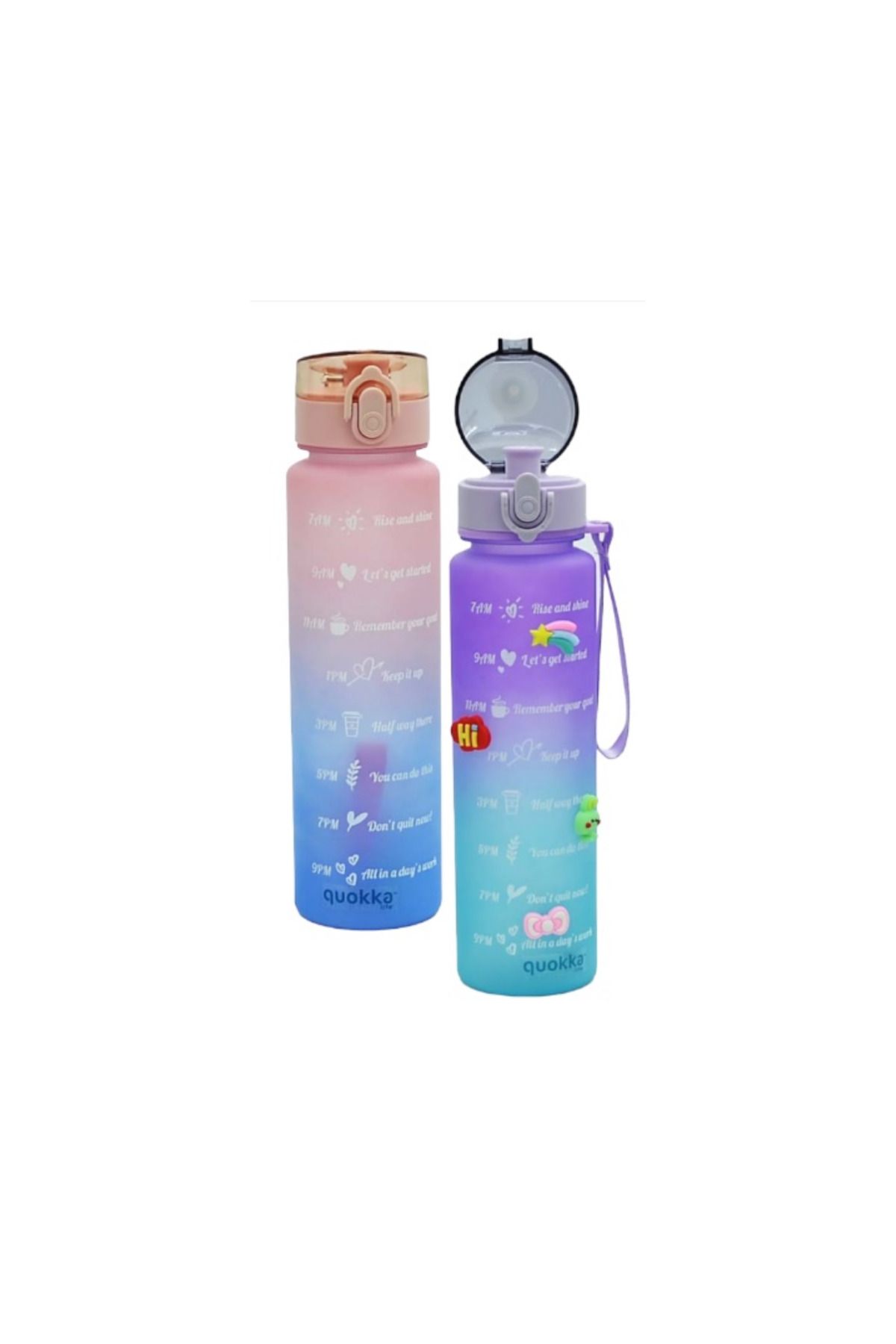 Quokka LİFE MATARA 6997 PLASTİK RAİNBOW 800 ML 1 ADET