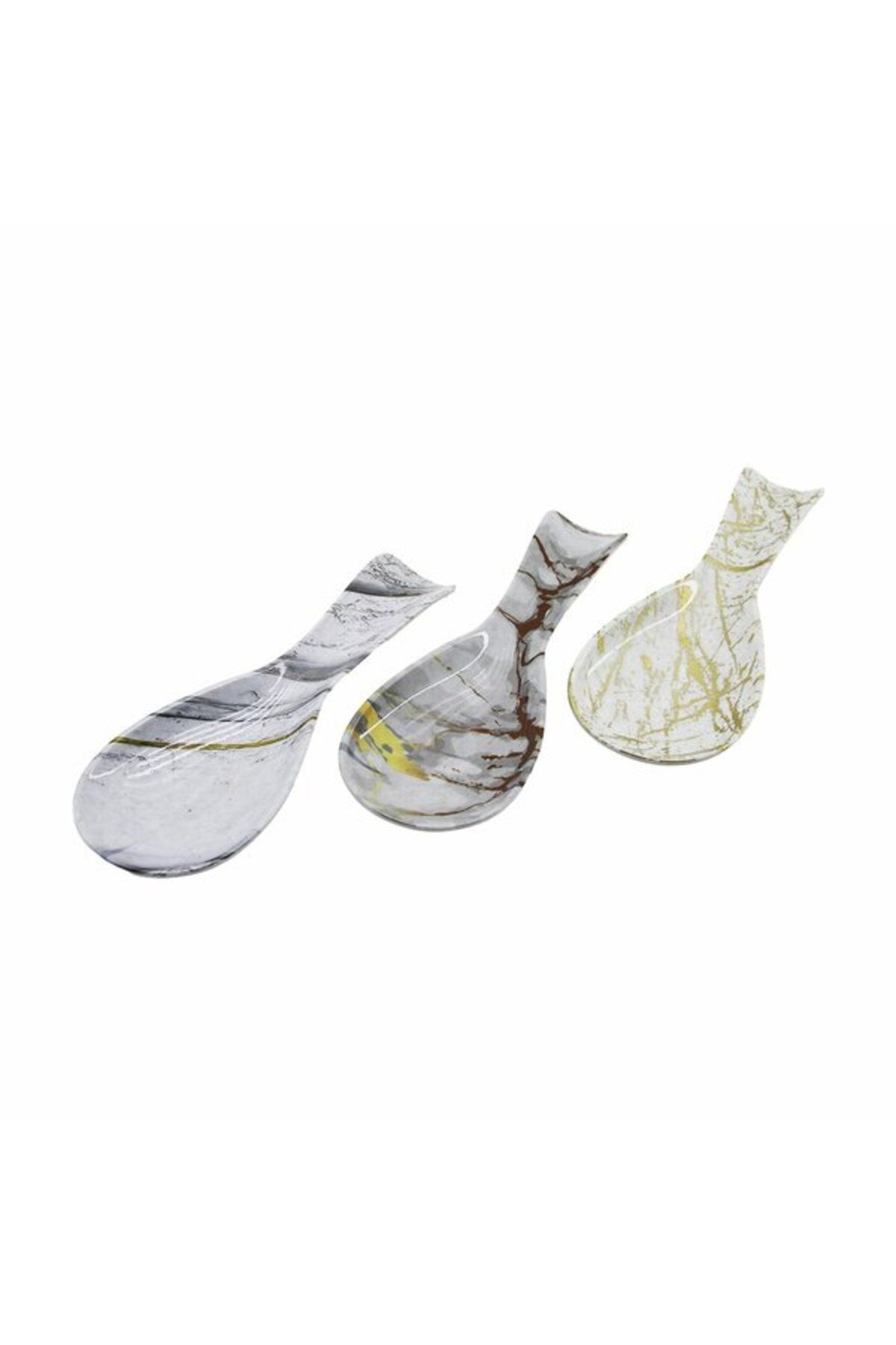 STOREMAX Akl-090 Melami̇n Mermer Desenli̇ Kepçe Altlik