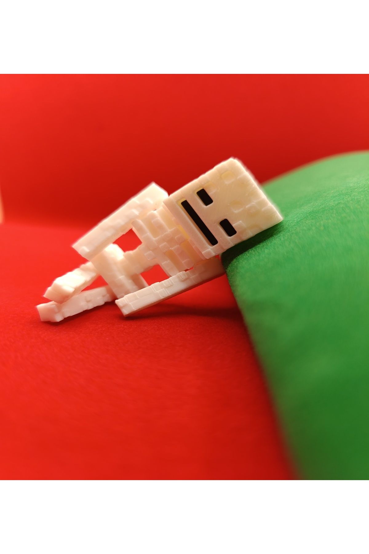 Mey3DDesign Minecraft İskelet, Hareketli Figür, İster Anahtarlık İster Oyuncak İster Çanta Askısı, Çok Amaçlı