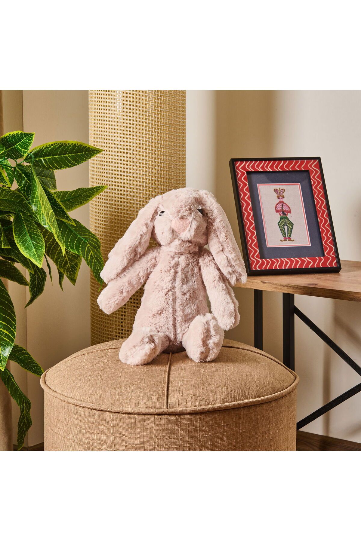 MATMEL Rabbit Figürlü Yastık - Bej - 16x35 cm