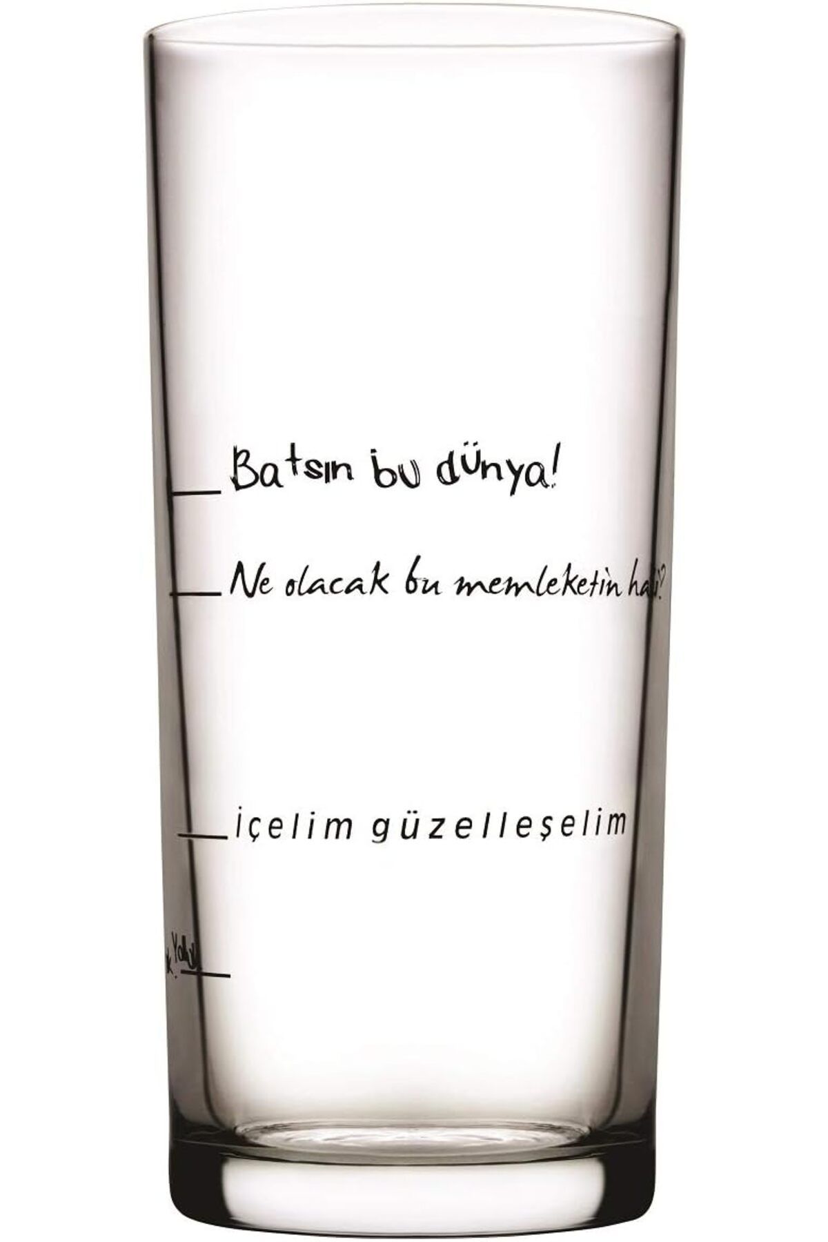 STOREMAX ELZ Içelim Güzelleşelim Rakı Bardağı, 205 ml, 6 Parça FRNTR