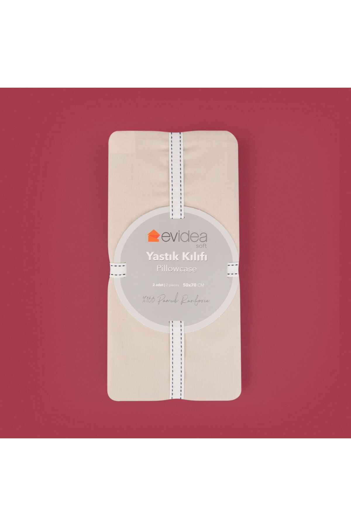 MATMEL Basic 2'li Yastık Kılıfı - Bej - 50x70 cm