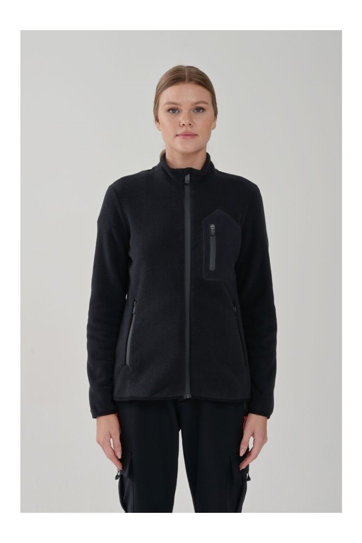 Exuma Kadın Tam Fermuarlı Polar Sweatshirt 2322003