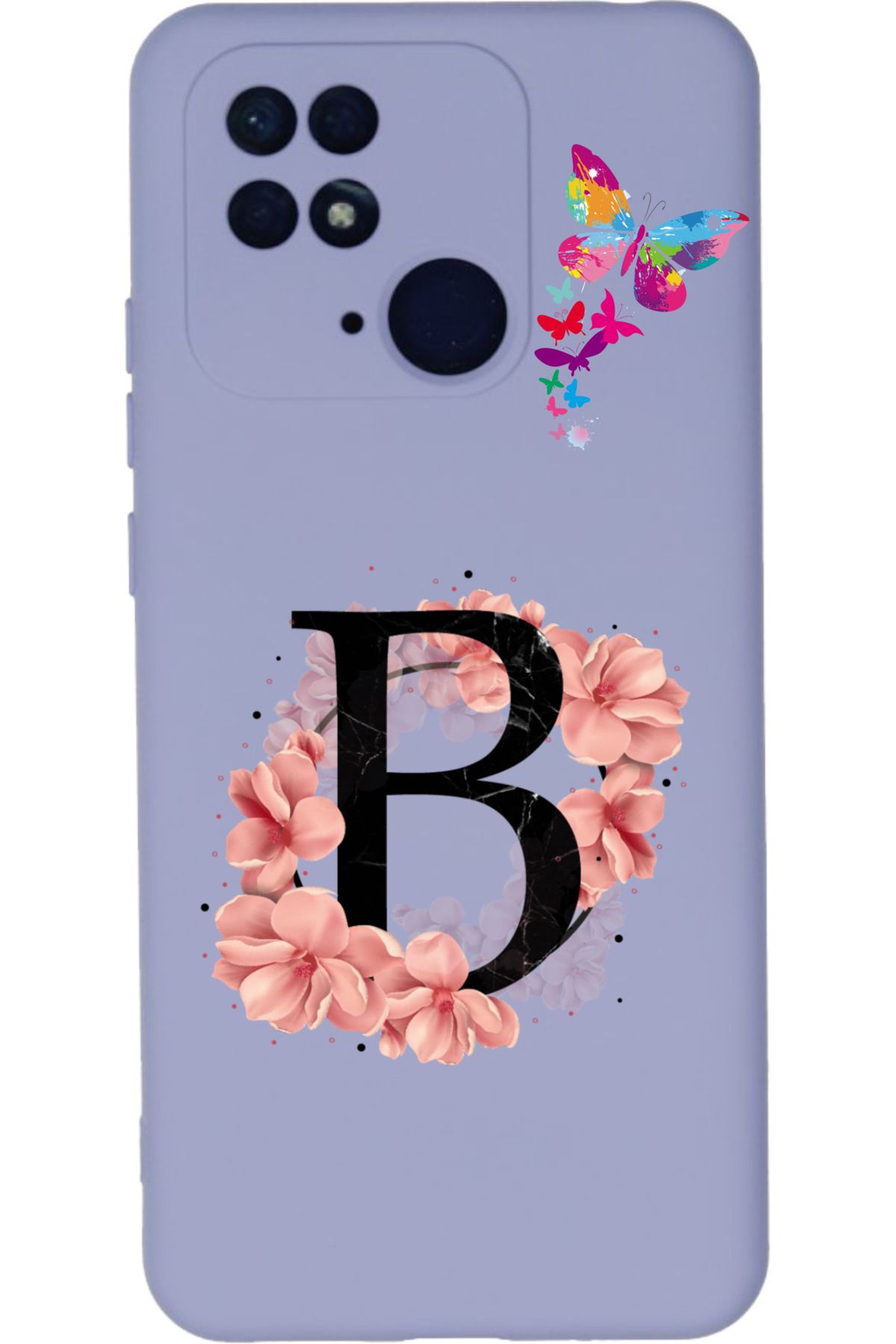 Rotaks Xiaomi Redmi 10c Uyumlu Kılıf Lansman Kadife İç Yüzey İsme Özel Baskılı