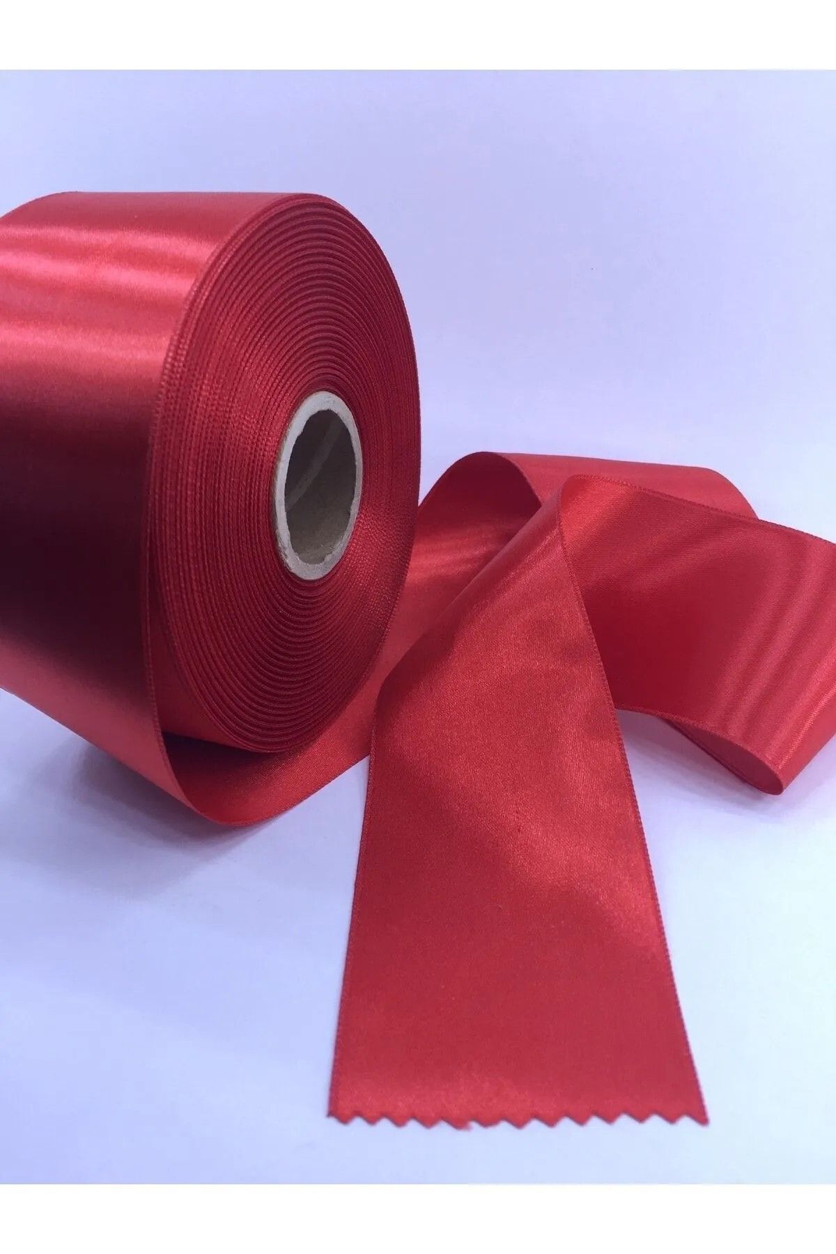 BİGÜMEX 6 CmKırmızı Saten Kurdele 5 Metre 1.kalite Solmaz