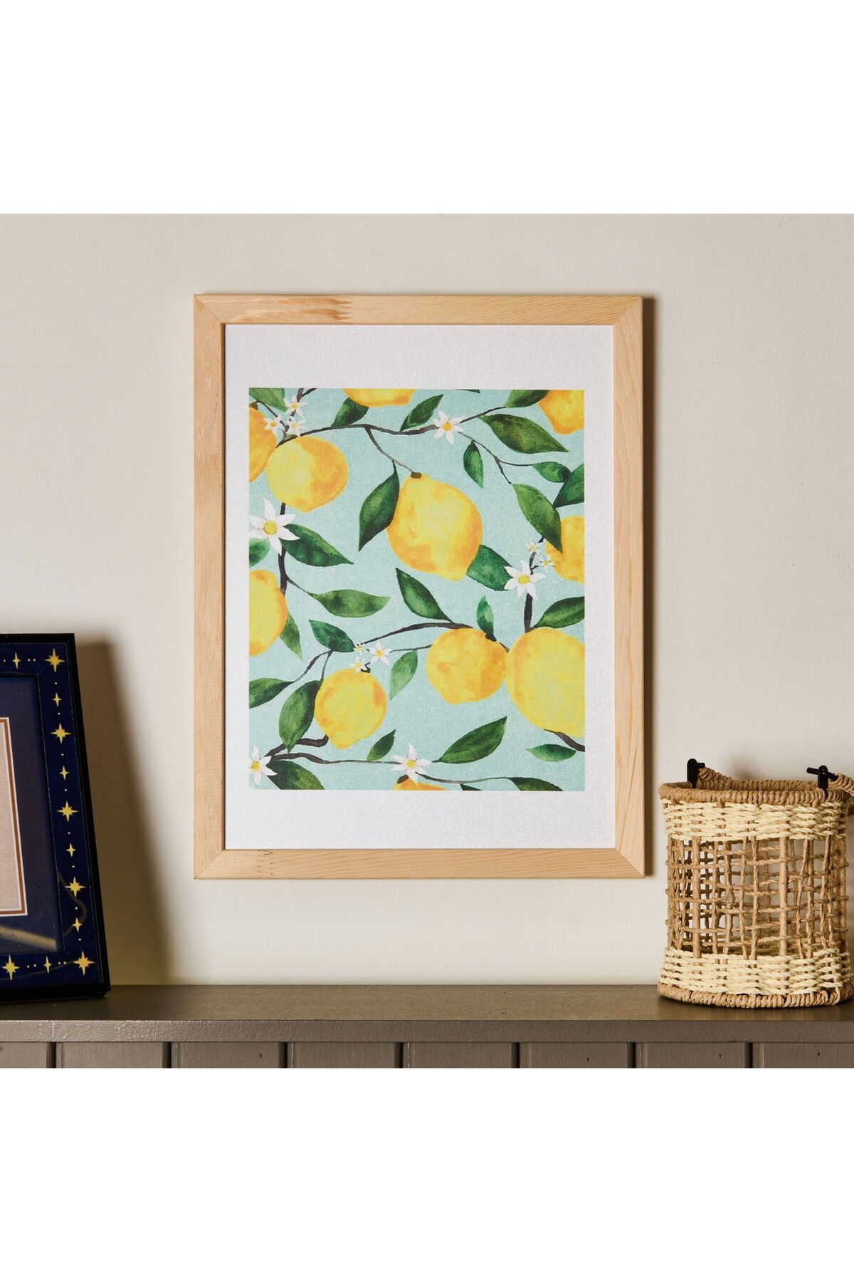 ASPARTAM Lime Cello Duvar Panosu - Yeşil / Sarı - 30x40 cm