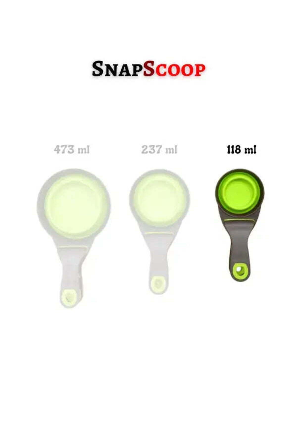 DaduMla SnapScoop Mandallı ve Katlanan Silikon Mama Kepçesi - 118 ml