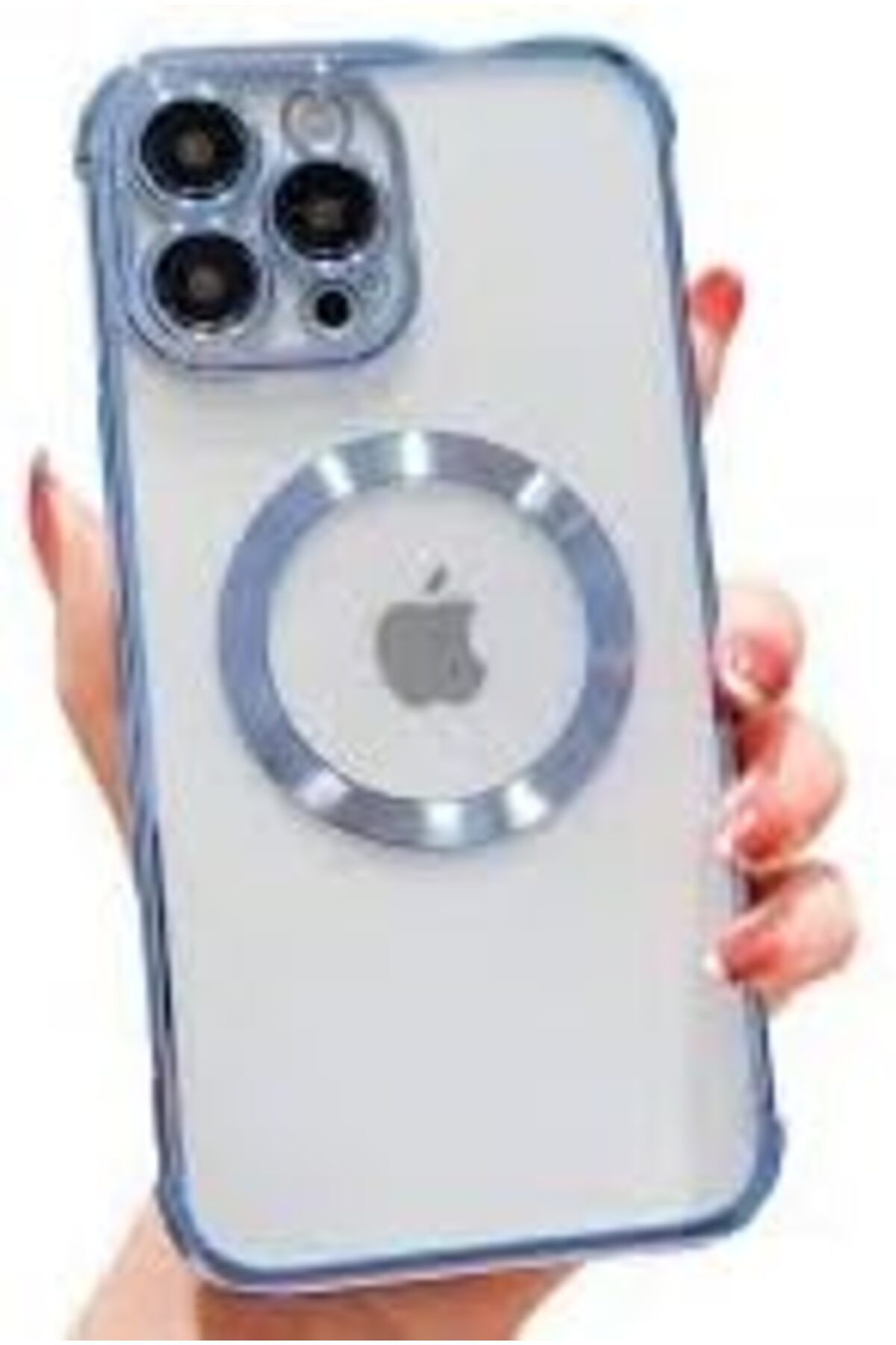 STOREMAX ELZ aks iPhone 14 pro uyumlu lens korumalı lazer kılıf mavi FRNTR 1127478