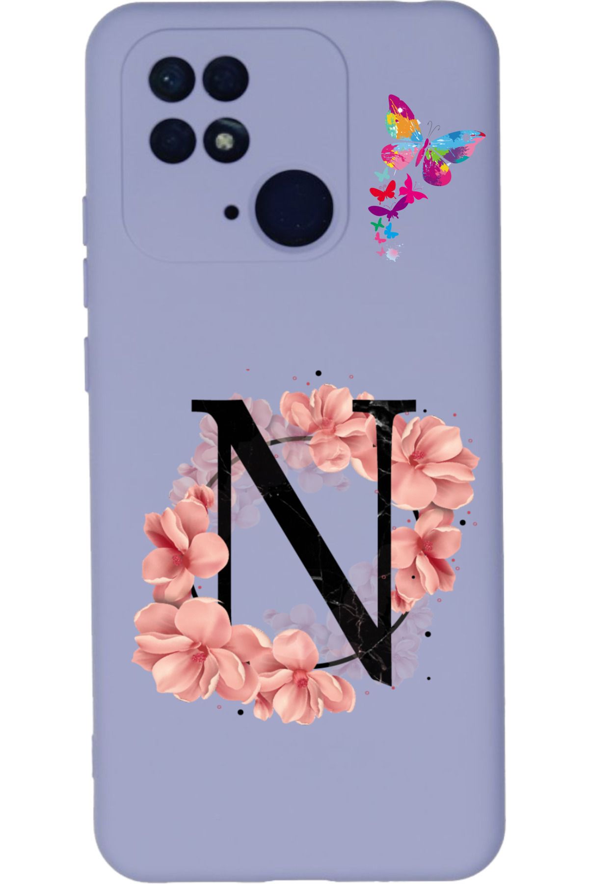 Rotaks Xiaomi Redmi Note 10c Uyumlu Kılıf Silikon Esnek Soft ve Pürüzsüz İsme Özel Baskılı