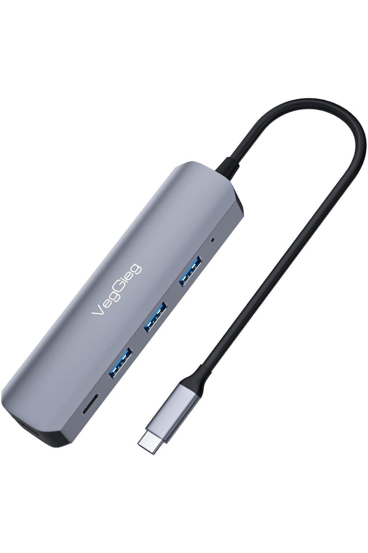 Mu Art Ahşap Mrt Type-C to HDMI Type-C PD 2*USB 2.0 + USB 3.0 Çoklayıcı Dönüştürücü Hub Art 871301
