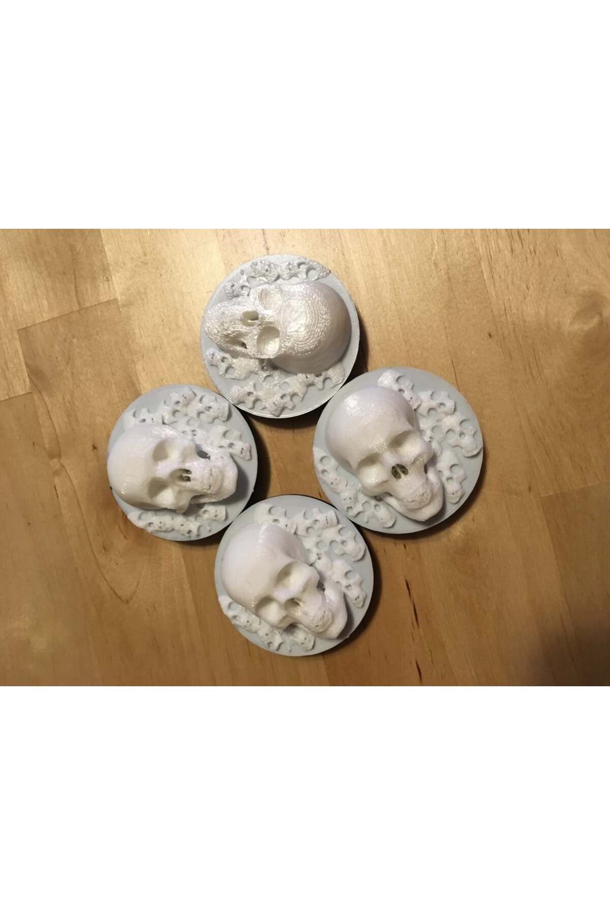 Lucest Ölümsüz (kafatasları) merkez kapağı 56mm vw uyumlu  (Plastik Aparattır!!!)