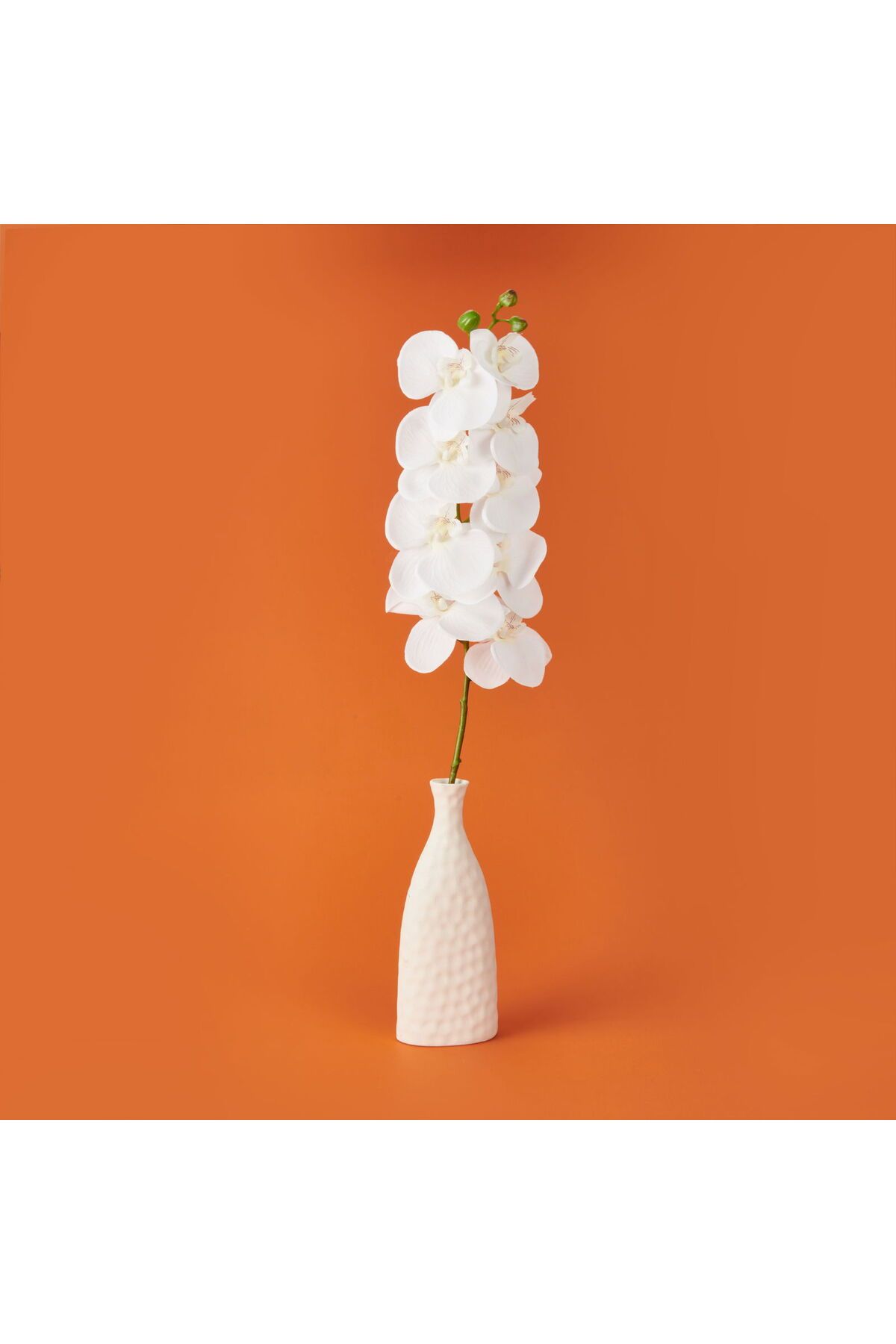 ASPARTAM Orkide Yapay Çiçek - Beyaz - 95 cm