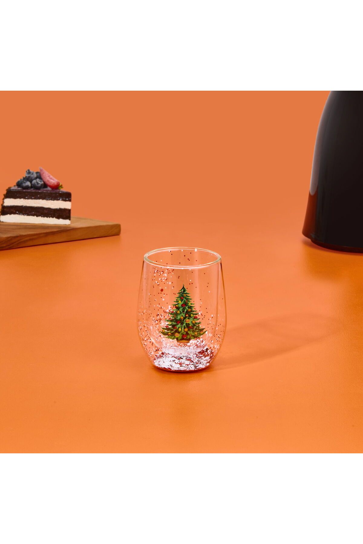 ASPARTAM Borosilikat Ağaç Desenli Kupa - Renkli - 300 ml