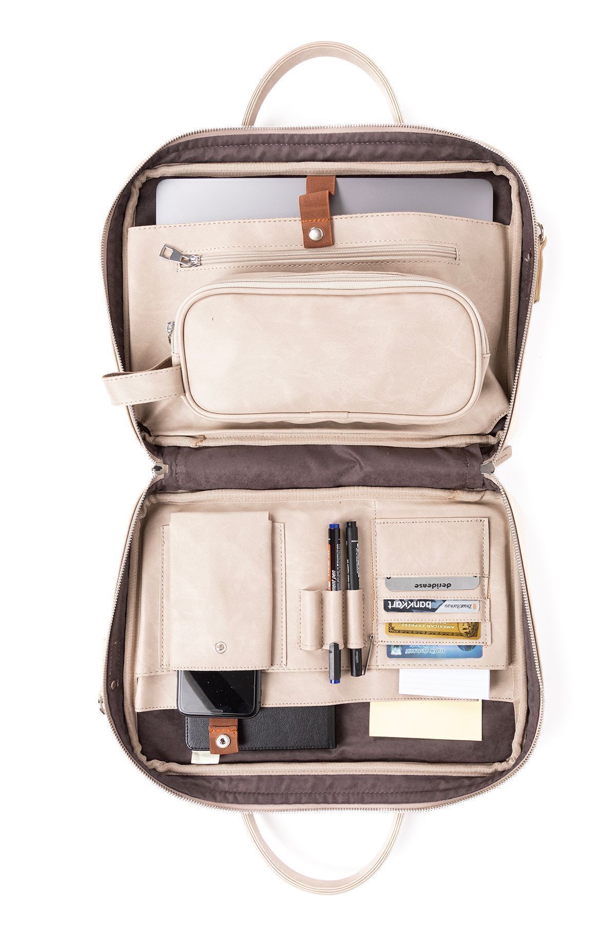 Paris Business Club Macbook Organizer Laptop Evrak Çantası 13" & 14" Inç Vegan Deri