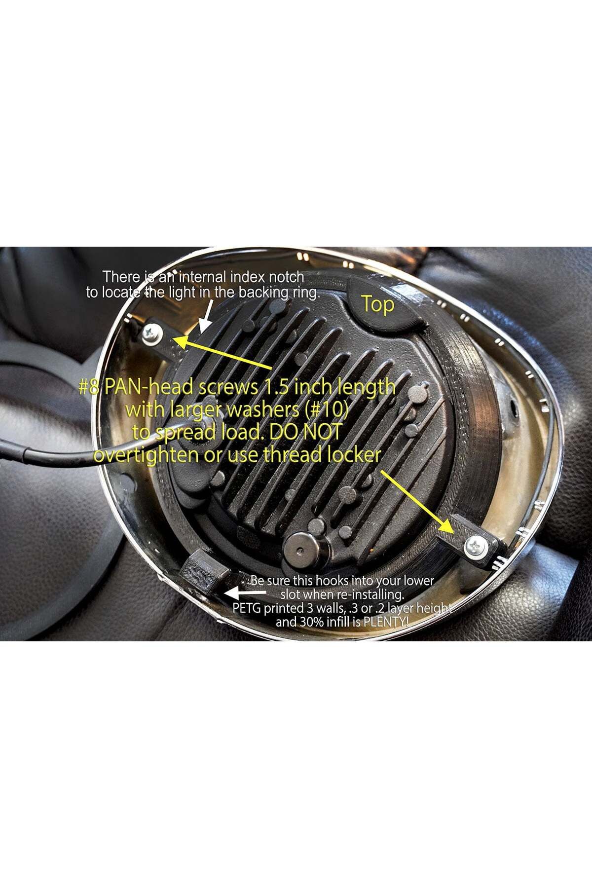 Lucest Step dosyaları dahil Honda VTX yarı ayarlanabilir gün yapımcı adaptör halkası (Plastik Aparattır!!!)