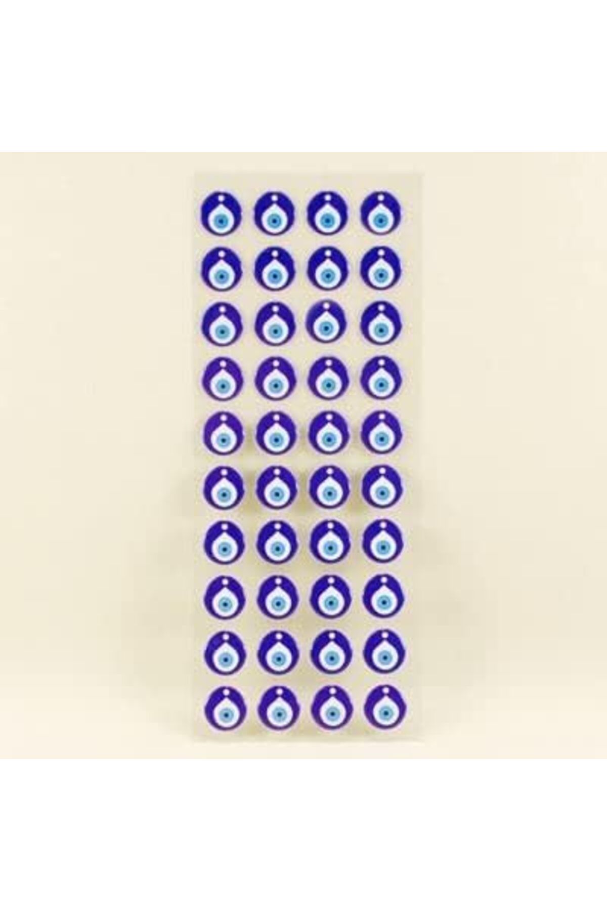 Mu Art Ahşap Mrt VİTRİNİ Nazar Boncuğu Sticker 40 Adet 1.3 cm X 1.4 cm Art 871301