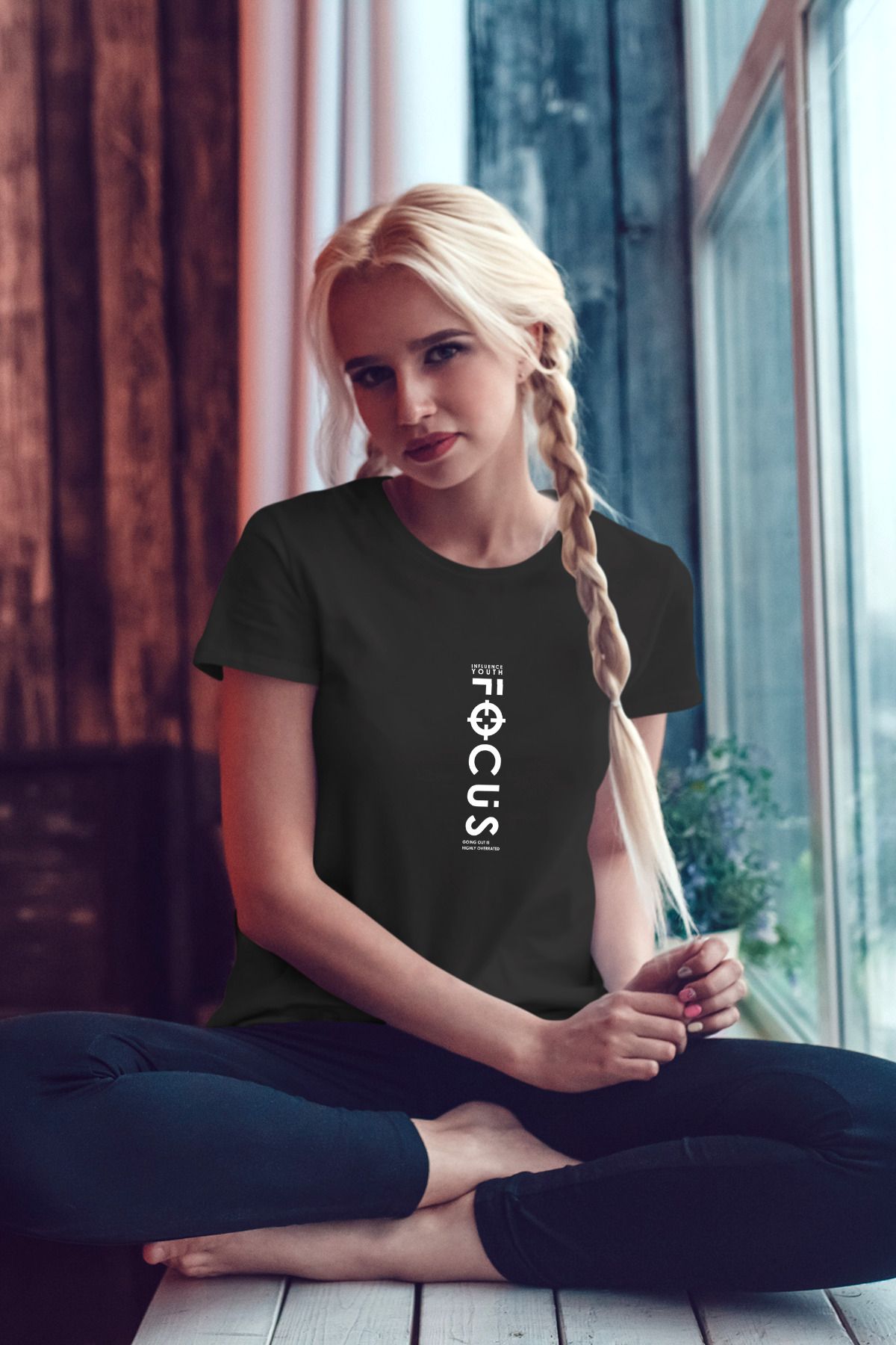 Decrift Focus %100 Pamuk Kadın T-Shirt
