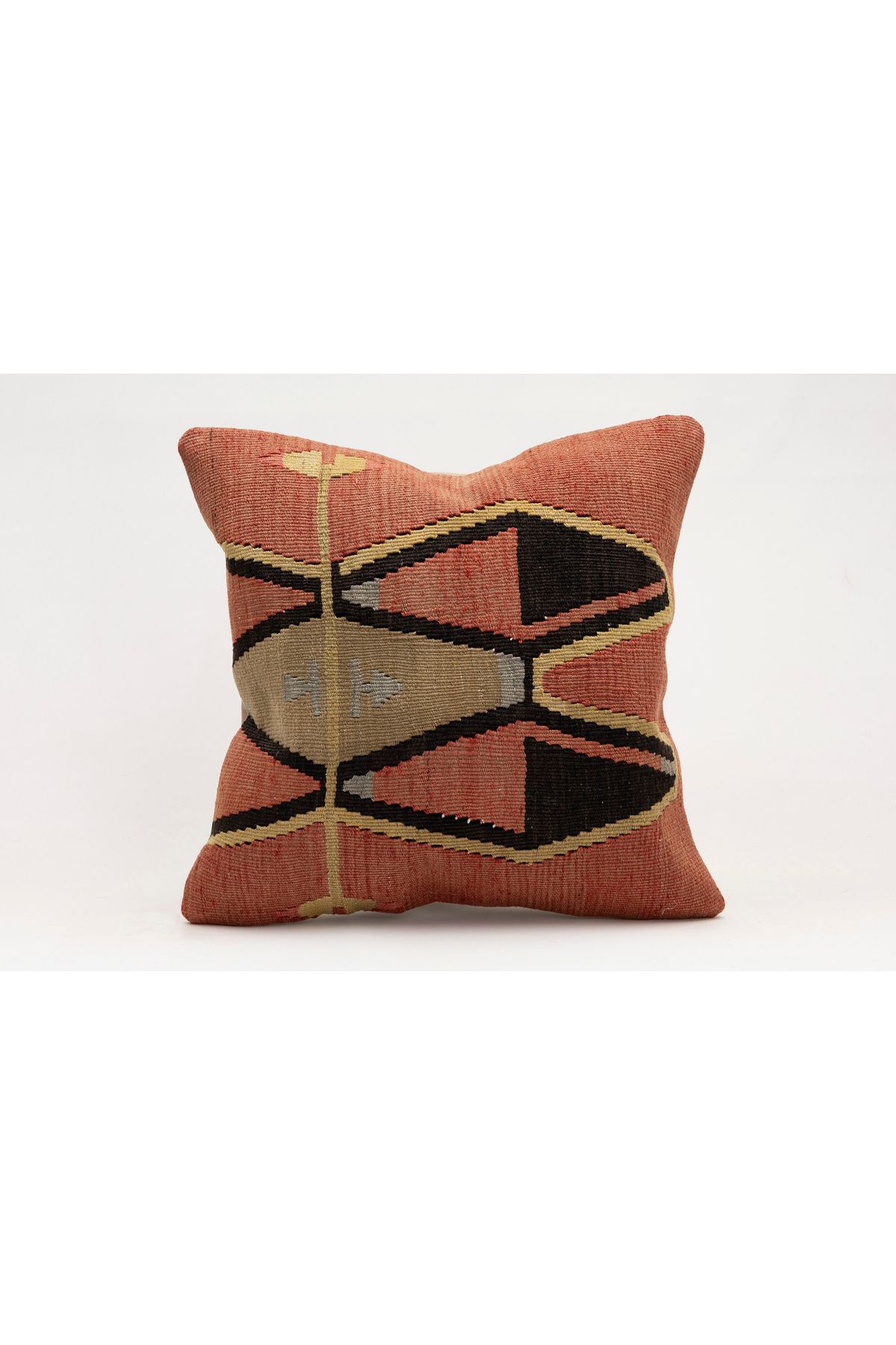Kilim Whole Sale El Yapımı Kilim'den Yapılmış Vintage Kırlent Kılıfı, Yün, 40x40 Cm