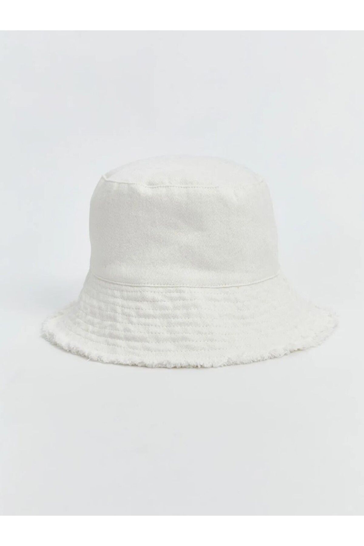 LC Waikiki LCW ACCESSORIES Kadın Bucket Şapka Gabardin Ekru Renk