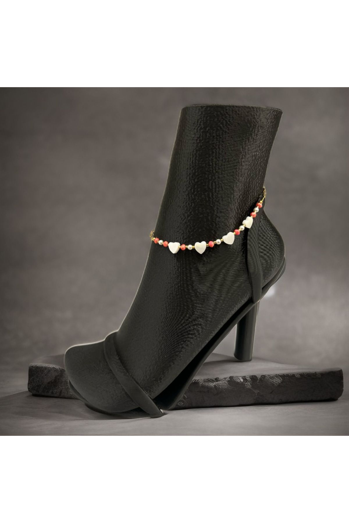 Ayse Jewels Çelik Kalp Halhal