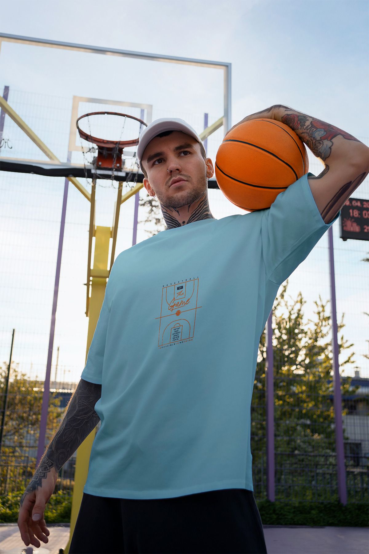 Decrift Basketbol %100 Pamuk Erkek T-Shirt
