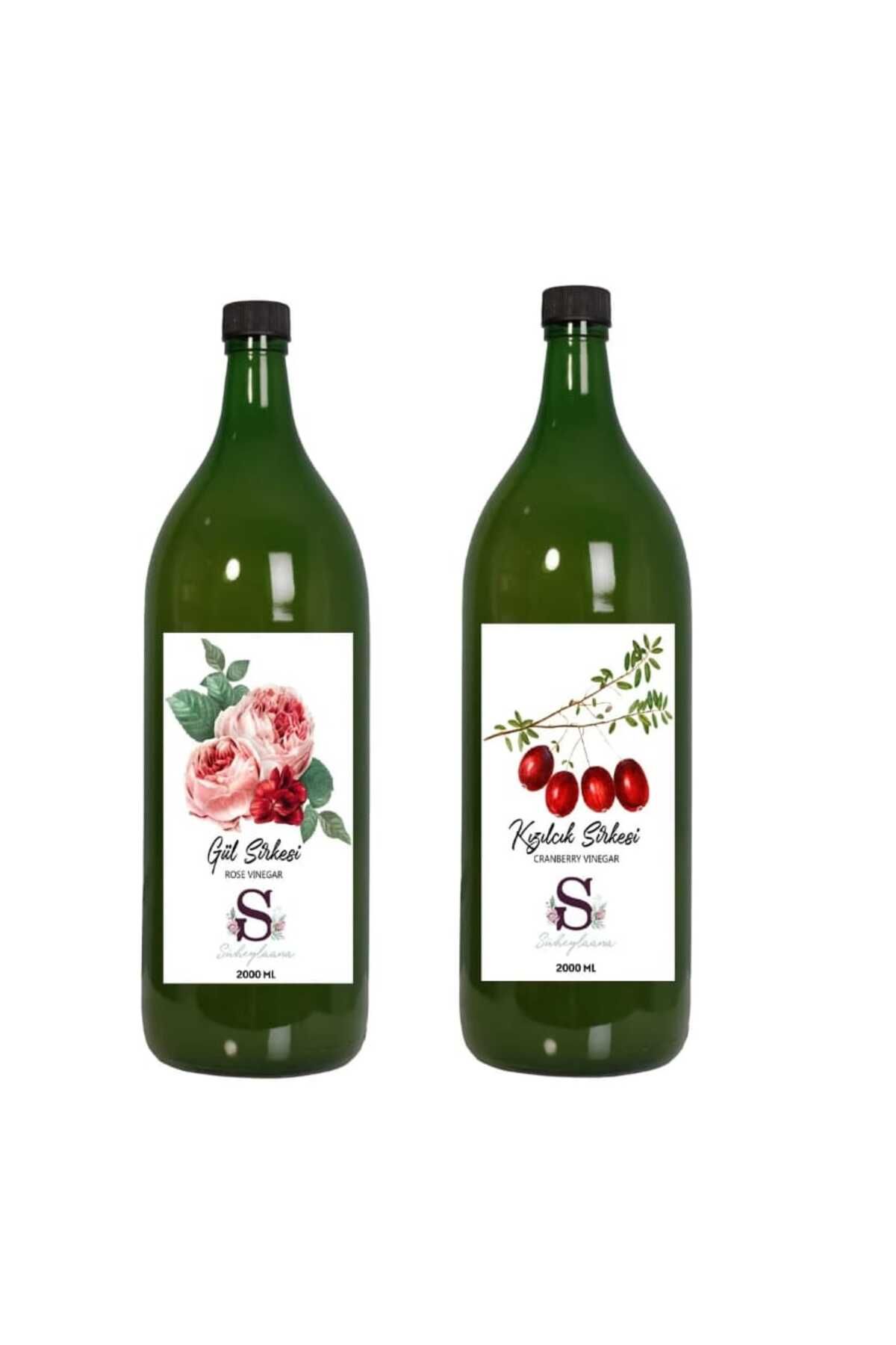 Süheylaana Doğal Gül Sirkesi 2000 Ml - Doğal Kızılcık Sirkesi 2000 Ml