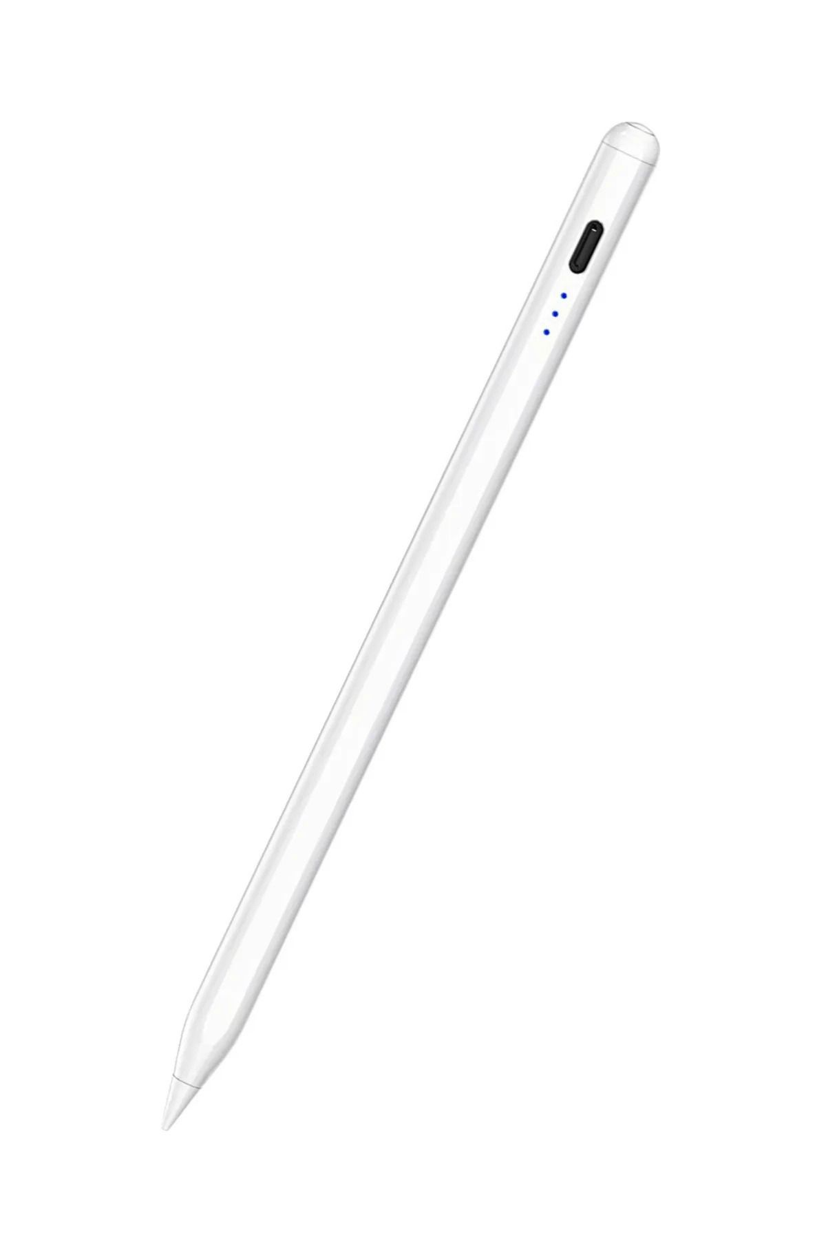 Fuchsia iPad 2025 11. Nesil A16 M3 Uyumlu Avuçiçi Red ve Eğim Özellikli Manyetik Yapışan Dokunmatik Kalem