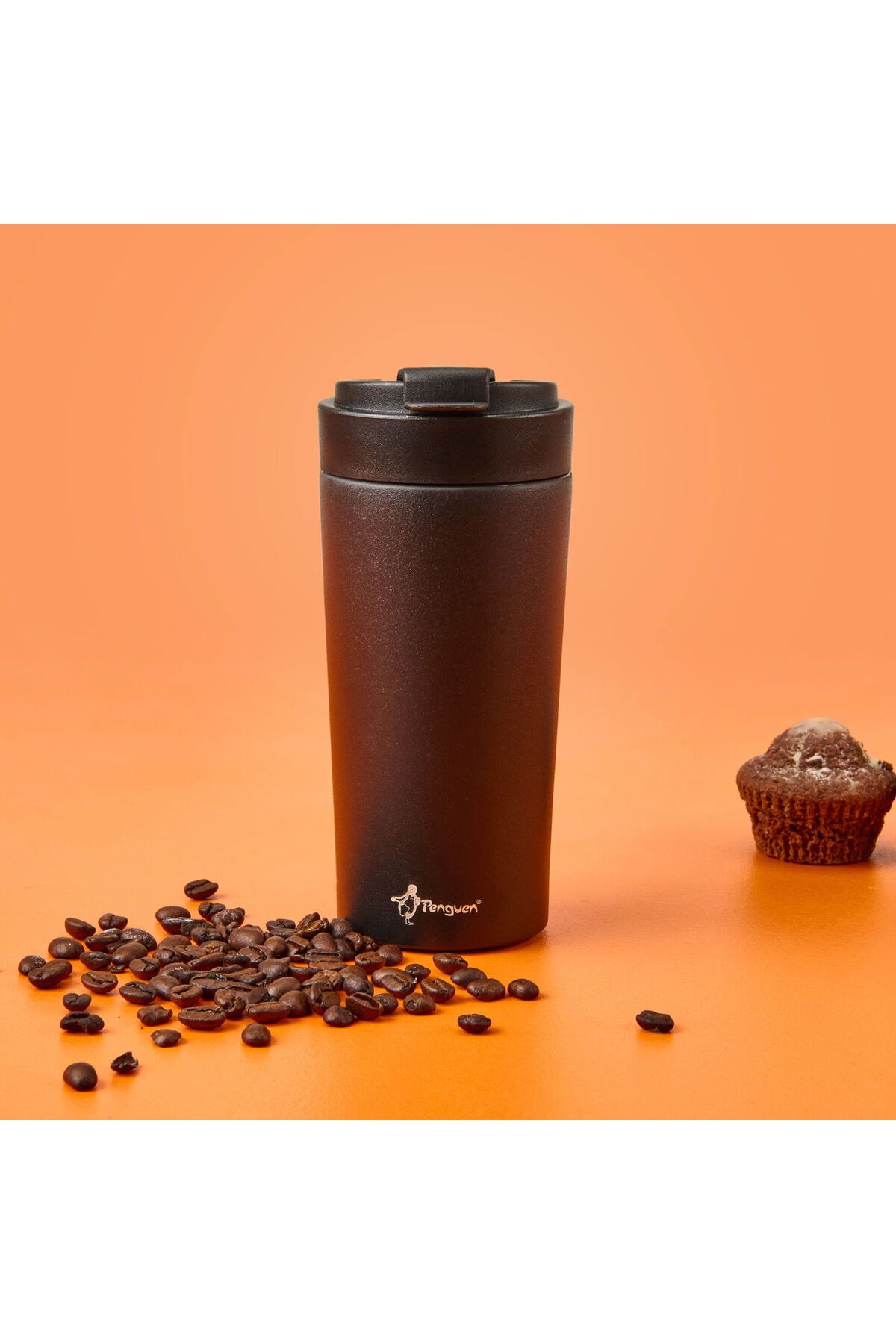 ASPARTAM Mug Termos - Siyah - 380 ml