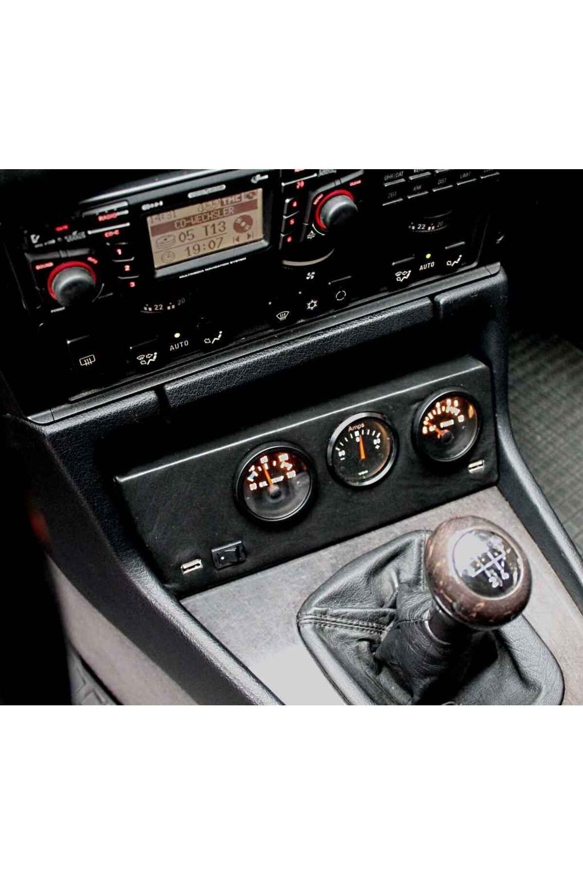 Lucest BMW E34 E32 için ek gösterge tutucusu 52 mm gösterge (Plastik Aparattır!!!)