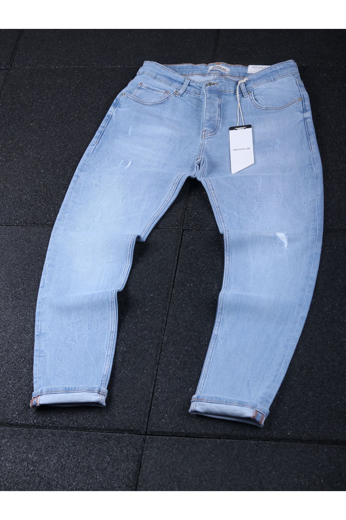INDIGOLAB erkek Mavi denim pantolon