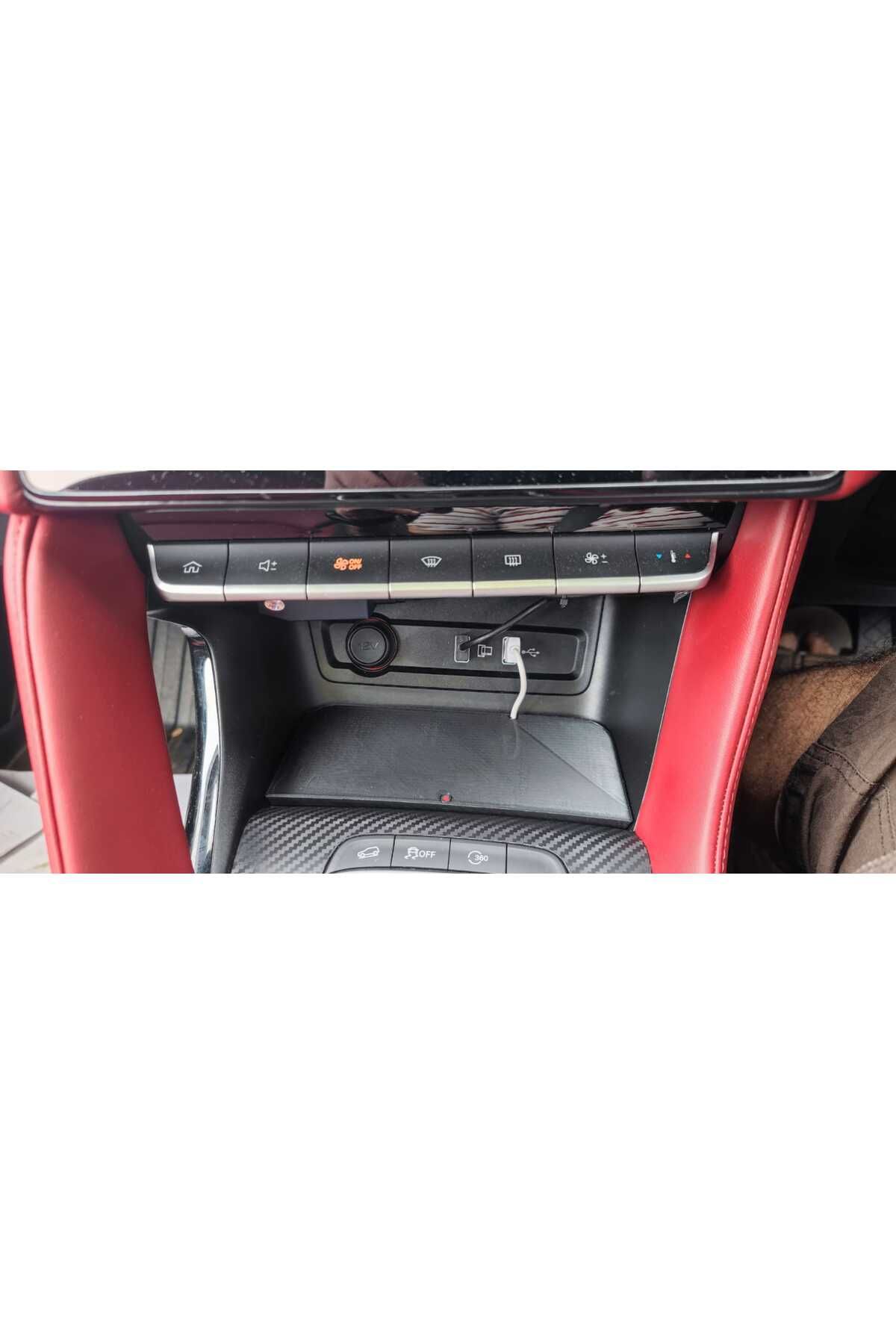 Lucest MG Astor için DIY kablosuz şarj pedi (MG ZS, MG ZST) (Plastik Aparattır!!!)