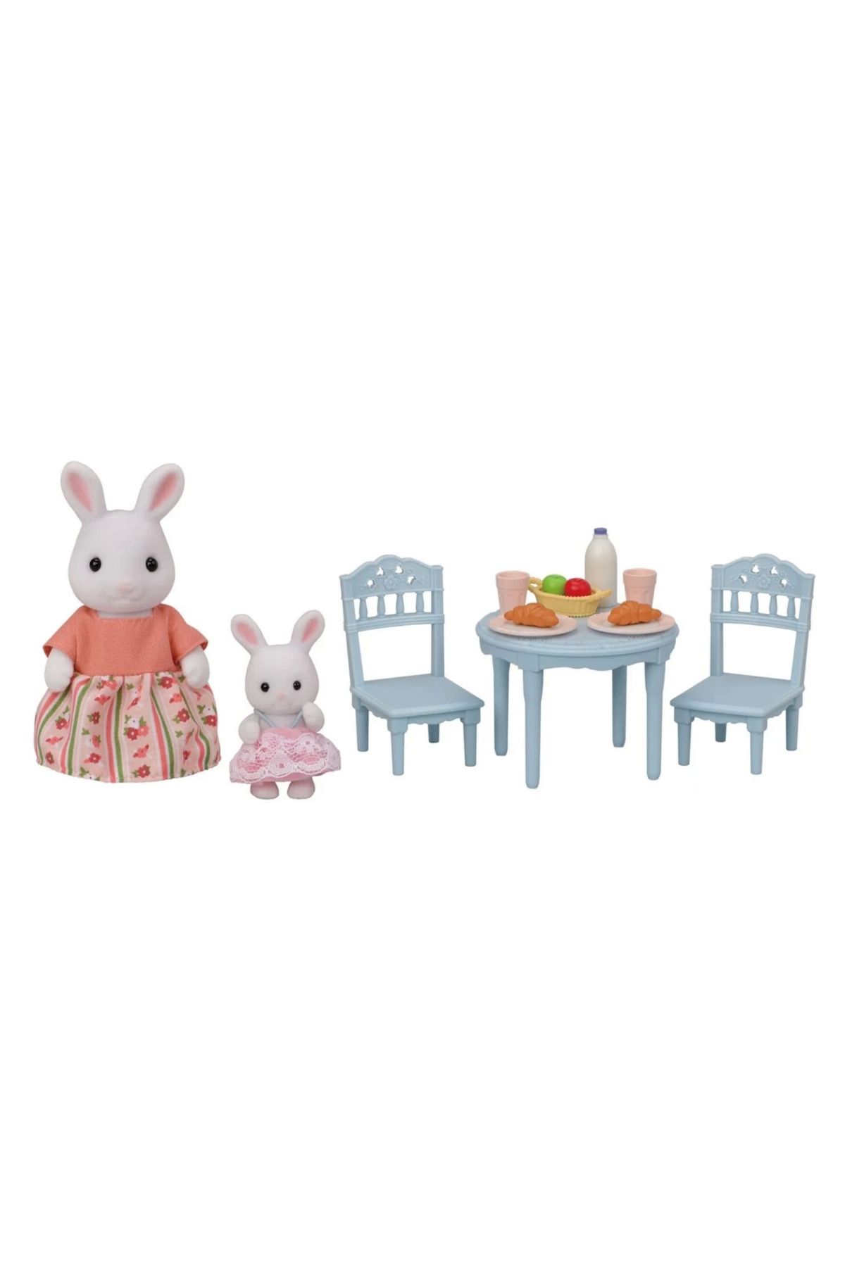 TOYFEST Sylvanian Families Kar Tavşanı Anne ve Bebek Kahvaltı Seti 5682