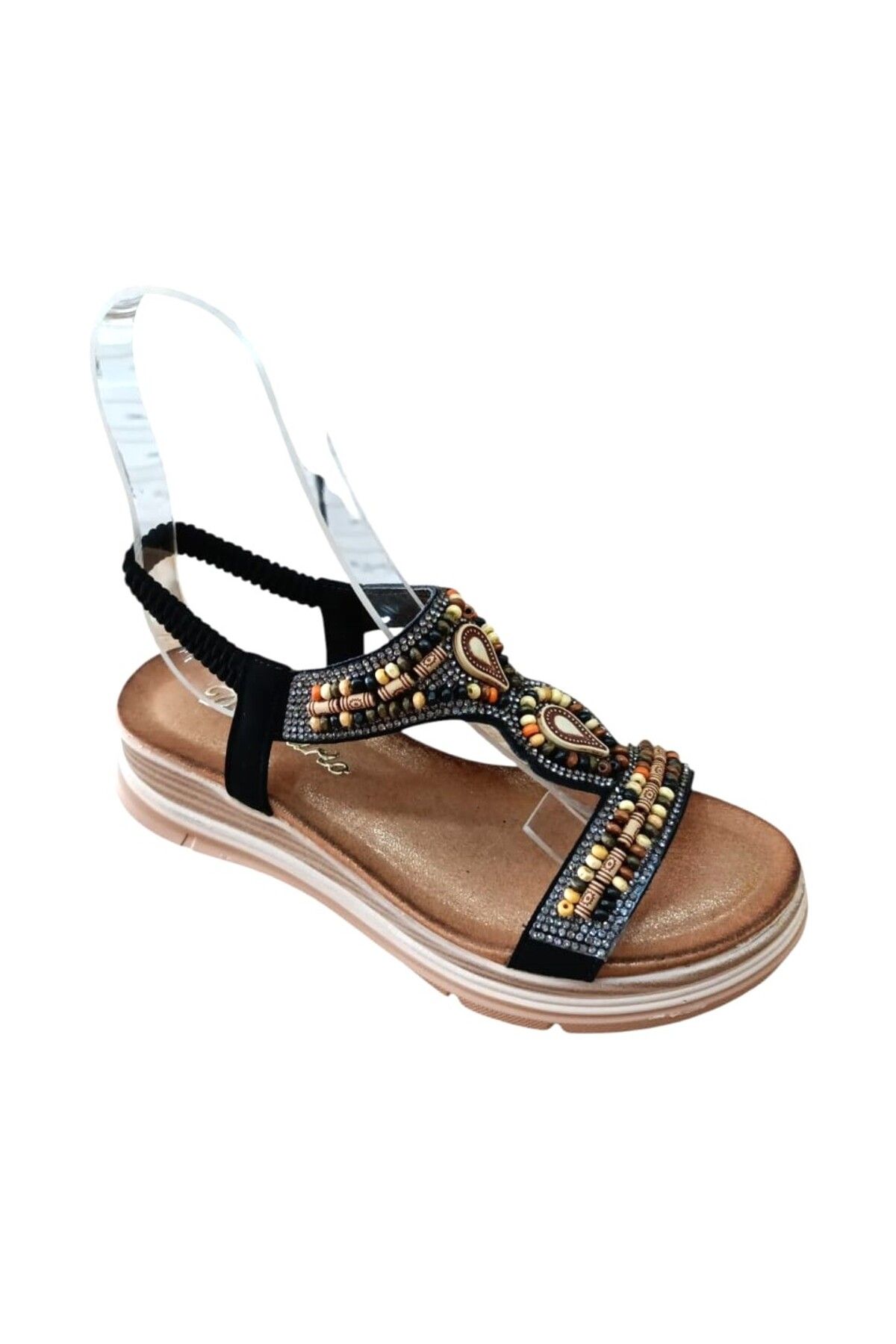 De Scario De Scarıo 2060 Kadın Taşlı Comfort Sandalet