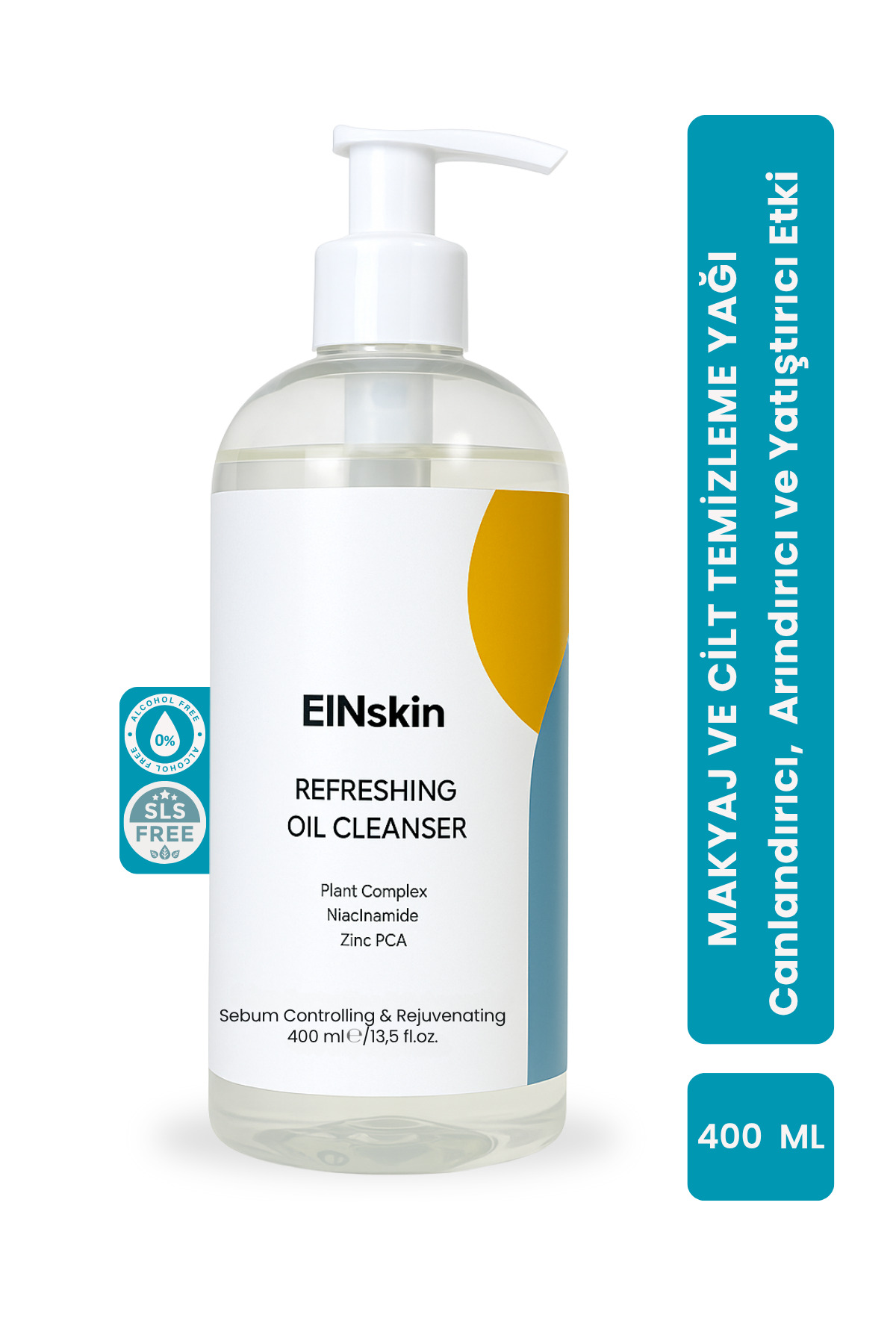 Einskin Canlandırıcı Cilt Temizleme Yağı 400 ml — Temizleme Yağı-400 ml