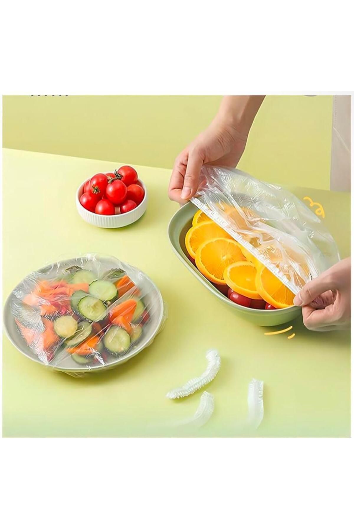 kuzenler store Lastikli Tencere Ve Tabak Bonesi 100 Adet (24cm)