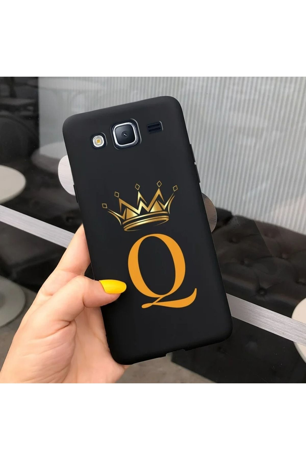Rotaks Samsung Galaxy J3 Uyumlu Kılıf Silikon Esnek İsme Özel Baskılı Harf