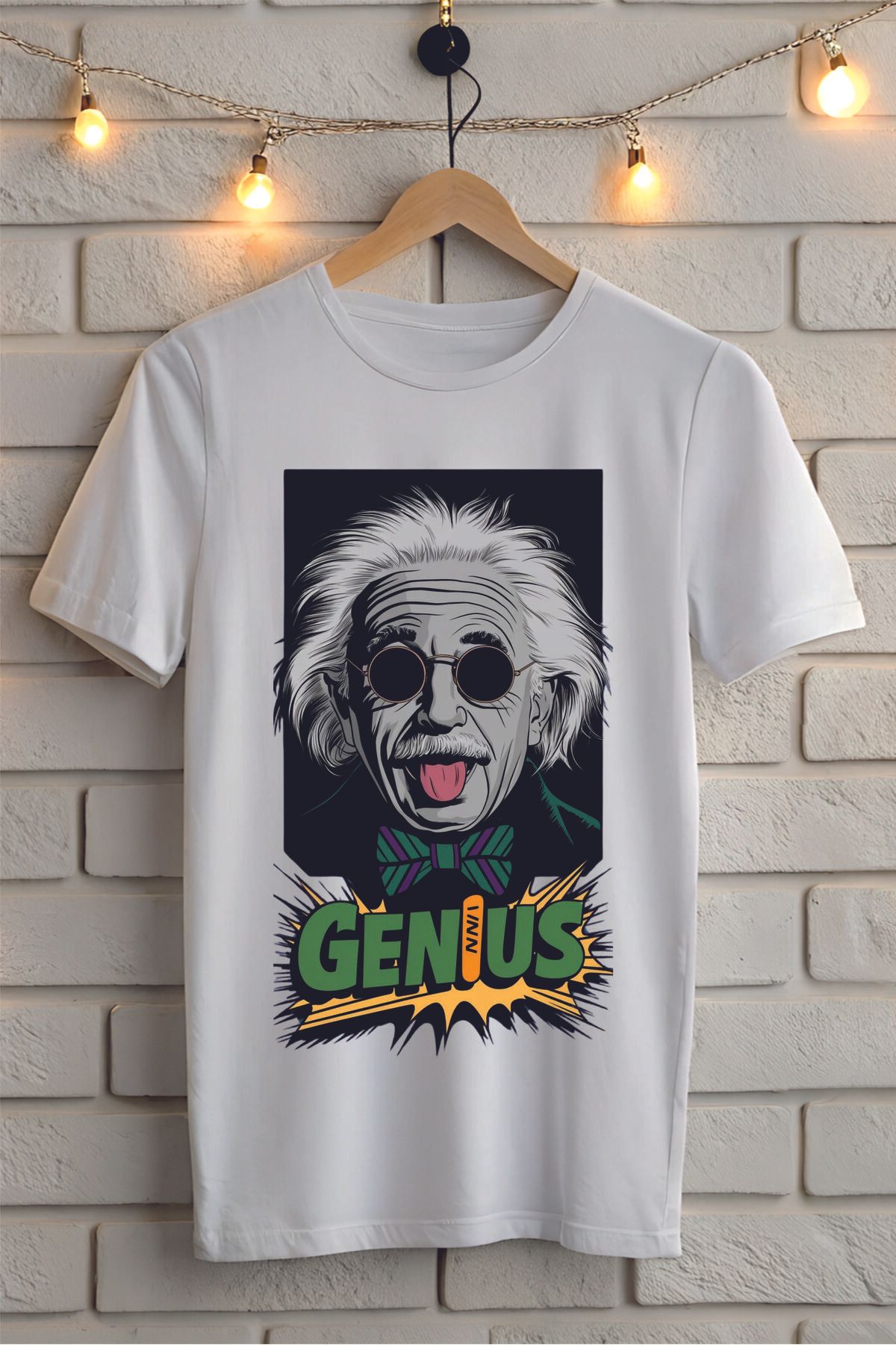 ModaSphere GENIUS Baskılı Unisex Tişört