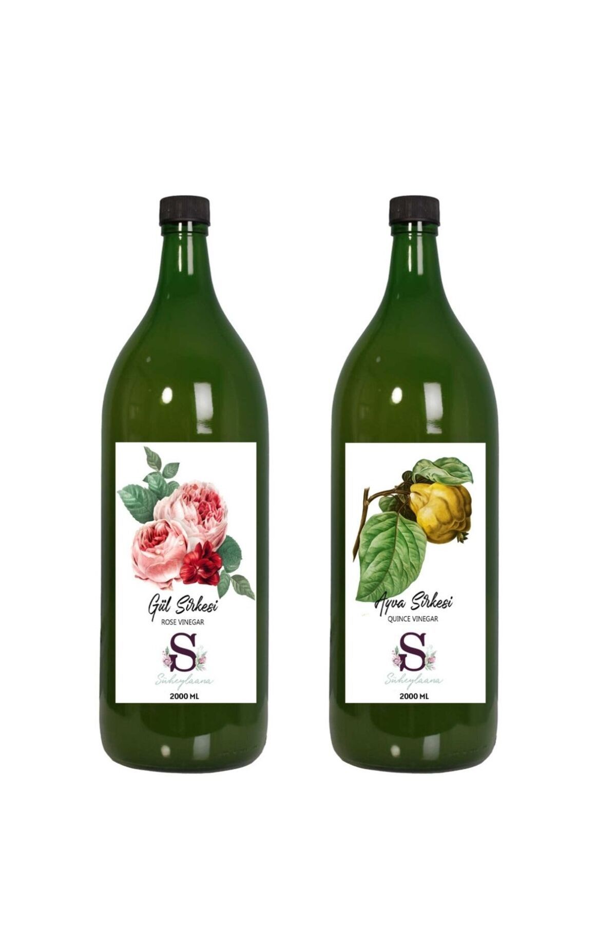 Süheylaana Doğal Gül Sirkesi 2000 Ml - Doğal Ayva Sirkesi 2000 Ml