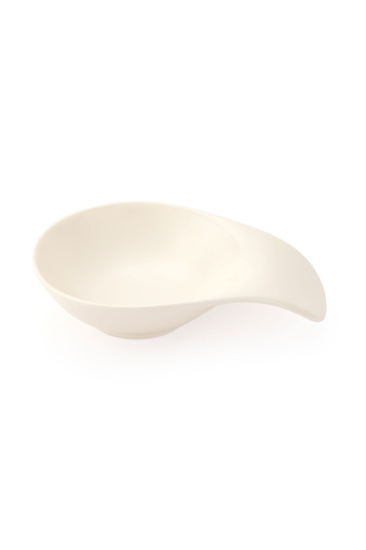 MATMEL Porselen Kulplu Sosluk - Beyaz - 15x11 cm