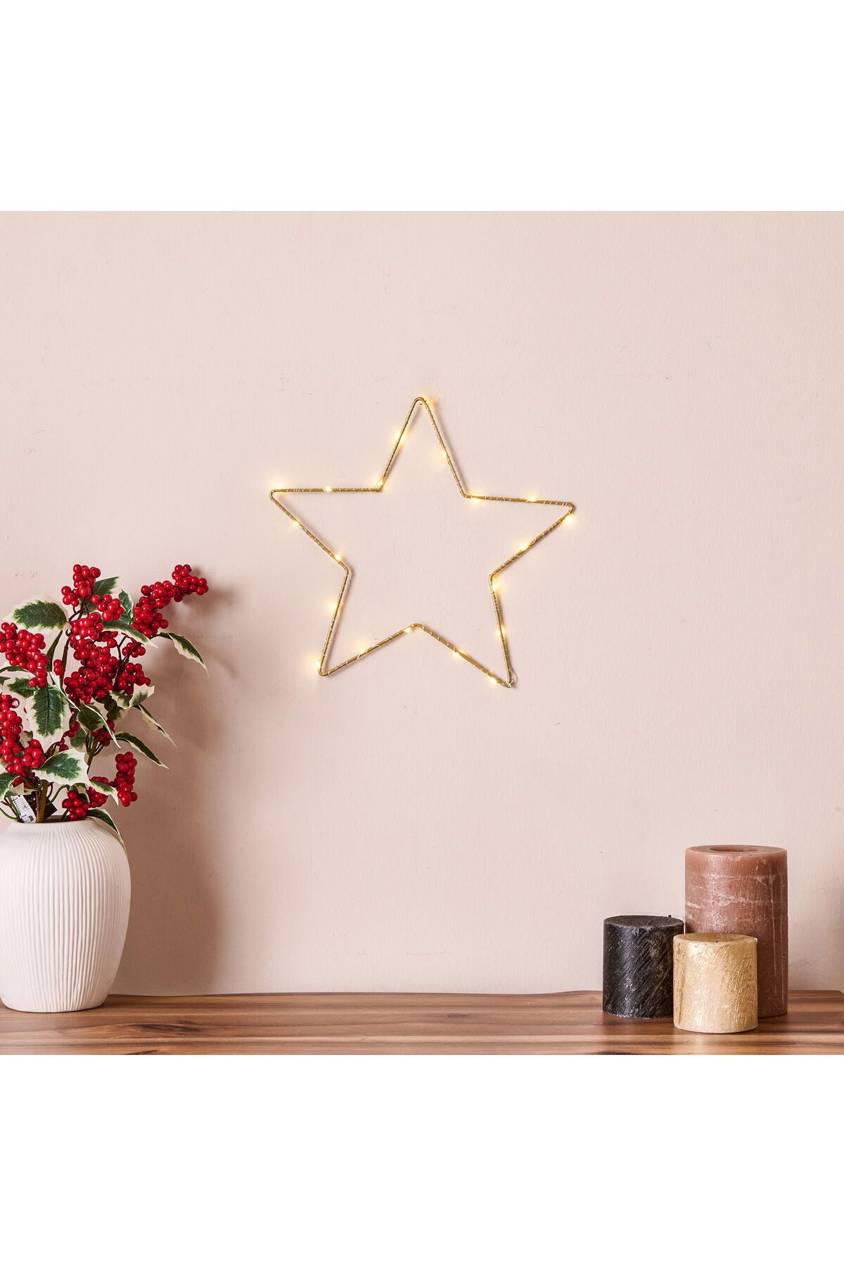 ASPARTAM Star Dekoratif Aydınlatma - Sarı - 29,5 cm