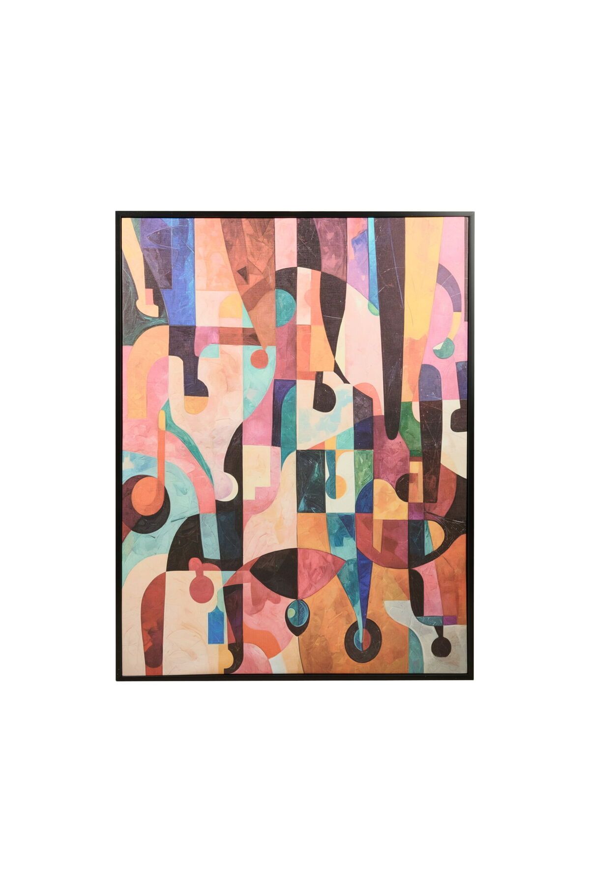 ASPARTAM Human Tablo - Renkli - 100x75 cm