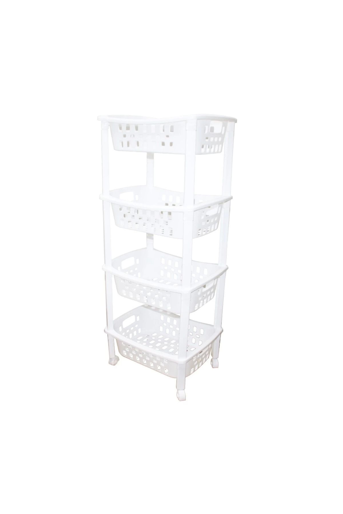 Beruflic 4 Katlı Sepet Düzenleyici - Raf Ünitesi Tekerlekli 400x295x960mm